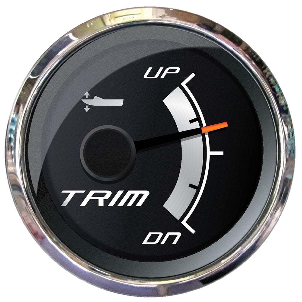 Faria Platinum 2" Trim Gauge for Mercury, Mariner, Mercruiser, Volvo DP, Yamaha 2001 & Newer - 22019