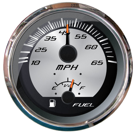 Faria Platinum 4" Multi-Function - Speedometer 65MPH Pitot/Fuel Lever - 22015
