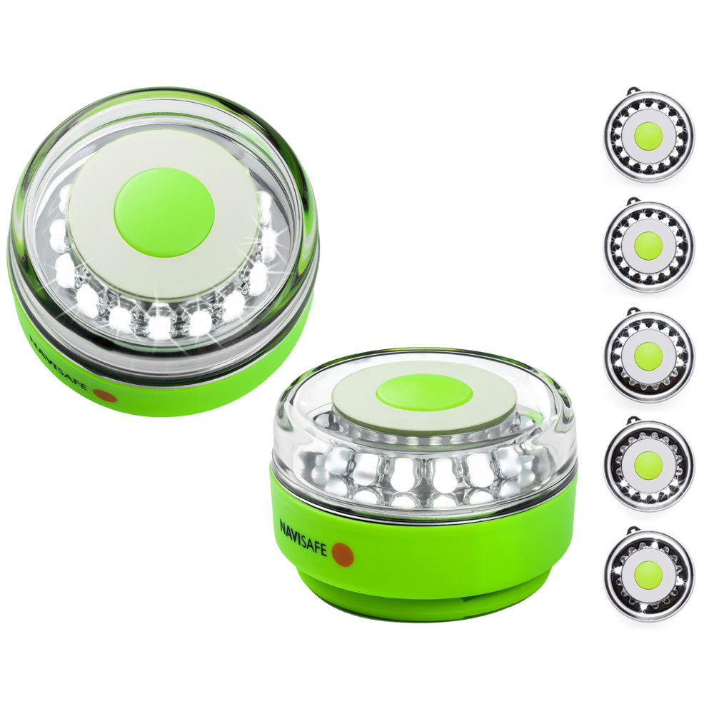 Navisafe Navilight All-White 5 Mode 360° Rescue 2NM w/Green Magnet Base - 010-1