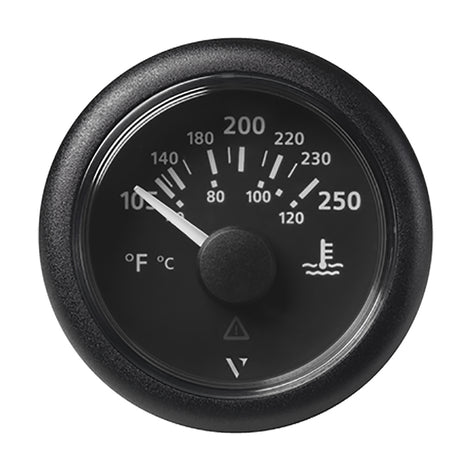 VDO Marine 2-1/16" (52mm) ViewLine Temperature Gauge 100-250°F - 8-32V - Black Dial & Bezel - A2C59514176