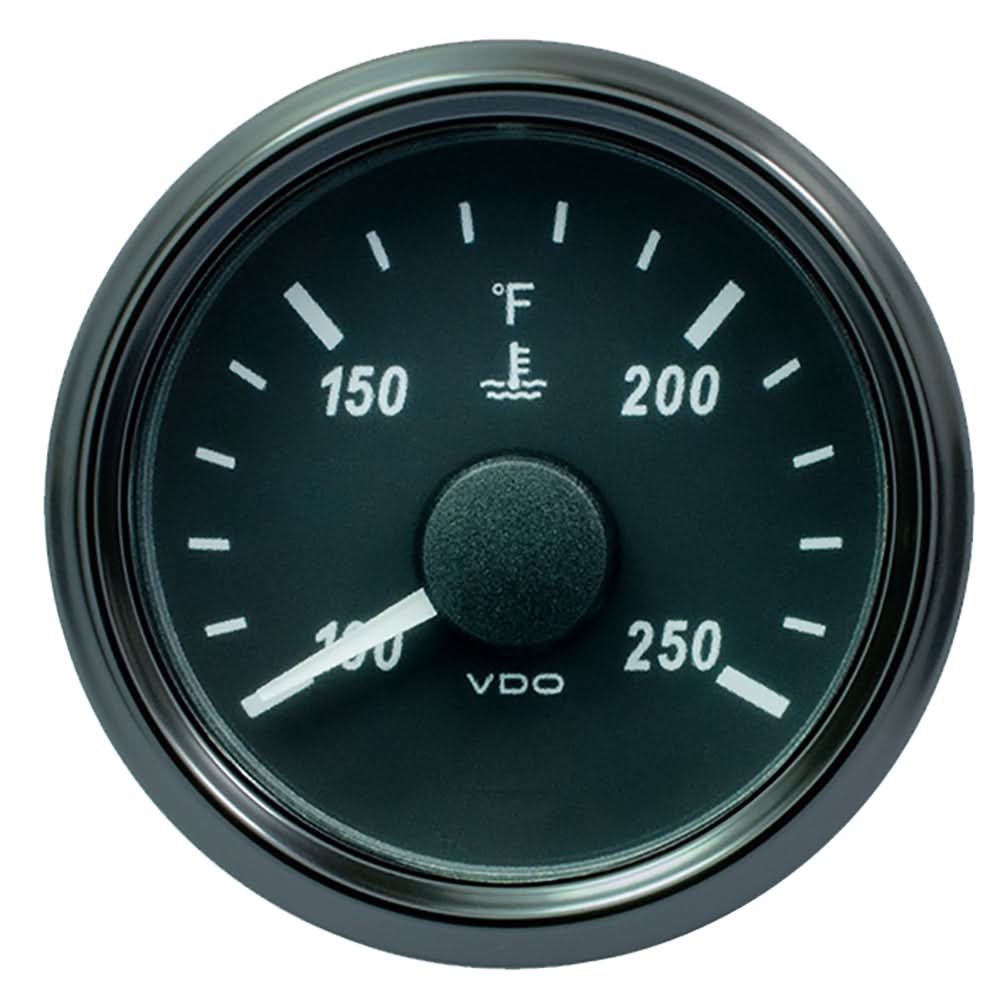 VDO SingleViu 52mm (2-1/16") Water Temp. Gauge - 250 degree F - 291-22 OHM - A2C3833350030