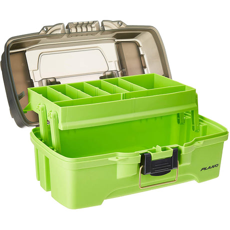 Plano 1-Tray Tackle Box w/Dual Top Access - Smoke & Bright Green - PLAMT6211