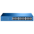 Aigean 24-Port Network Switch Desk or Rack - Mountable - 100-240VAC - 50/60Hz - NS-24