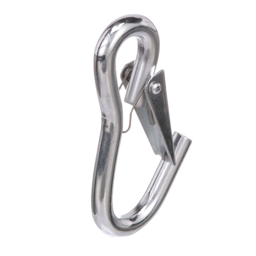 Attwood Utility Snap Hook 4-inch zinc-plated steel light-duty spring-loaded clip for 500-pound load