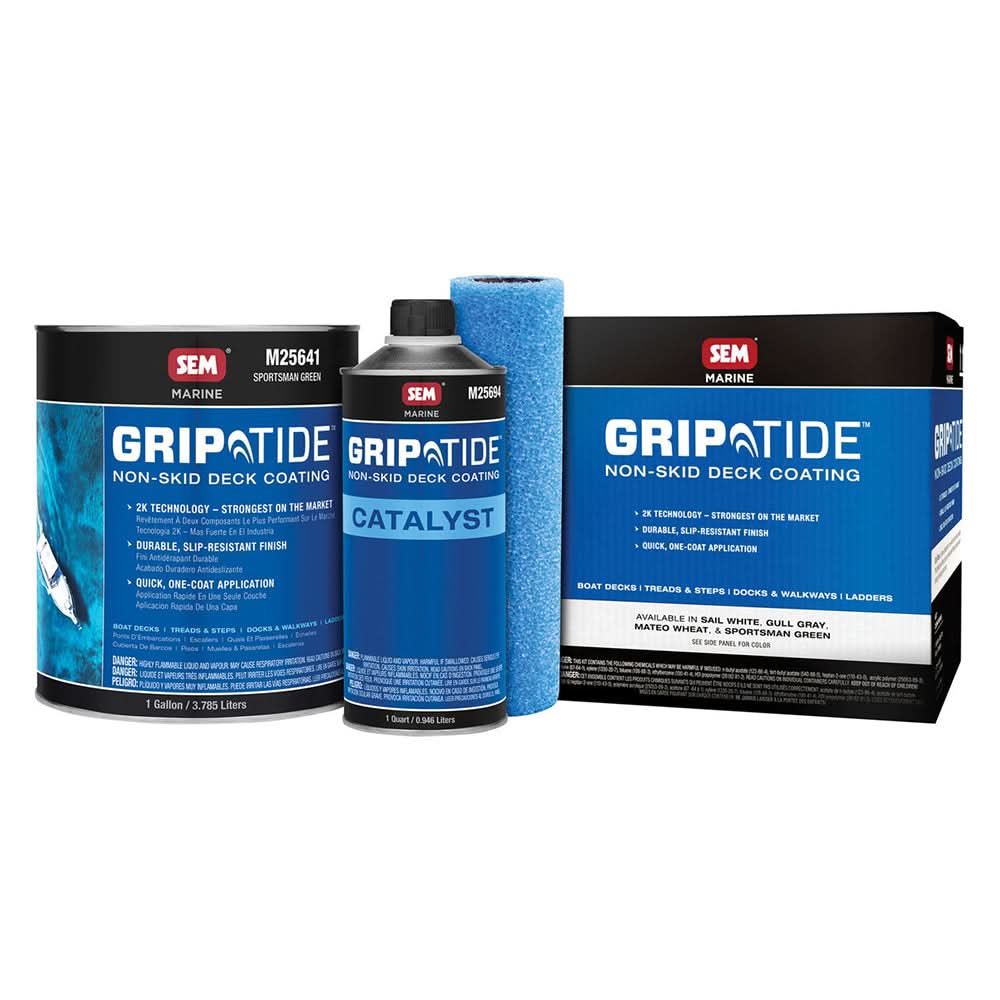 SEM GripTide Non-Skid Deck Coating Kit - Sportsman Green - M25640