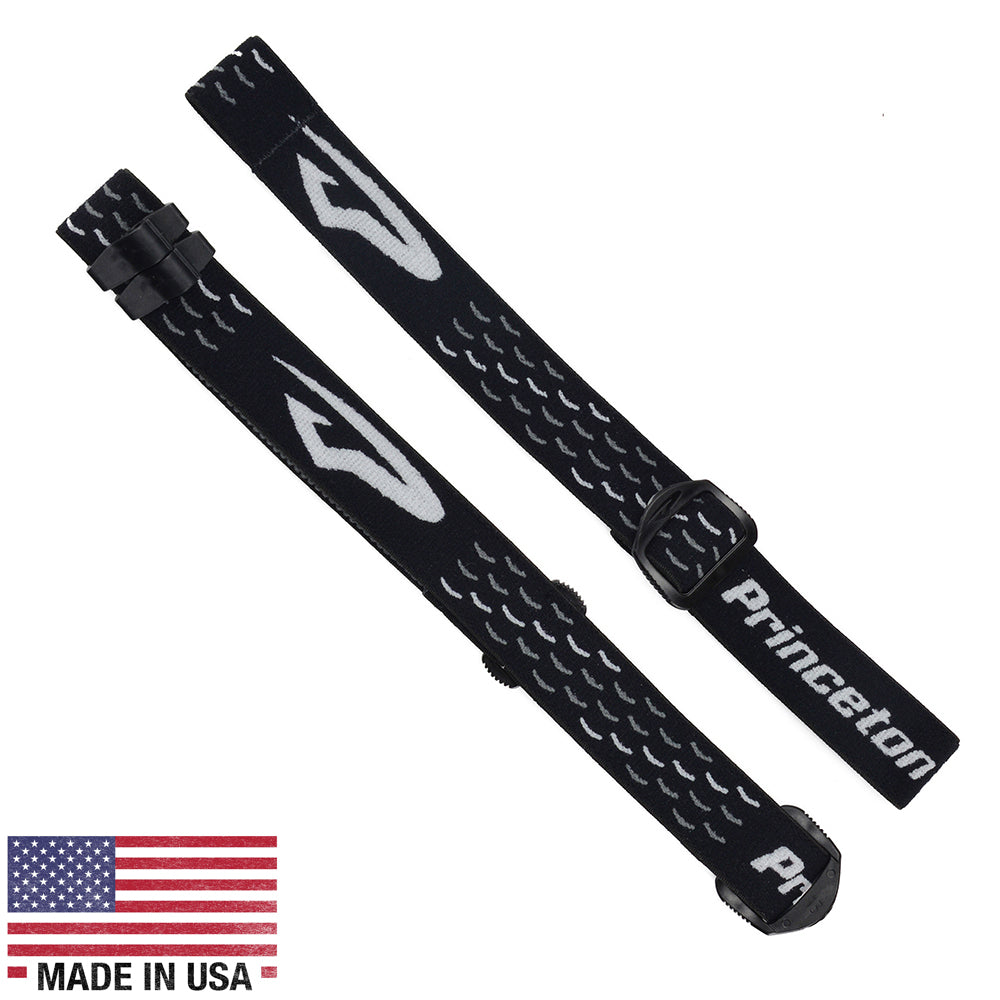 Princeton Tec 1" APEX Head & Crown Strap - Black - HL-APX-BK