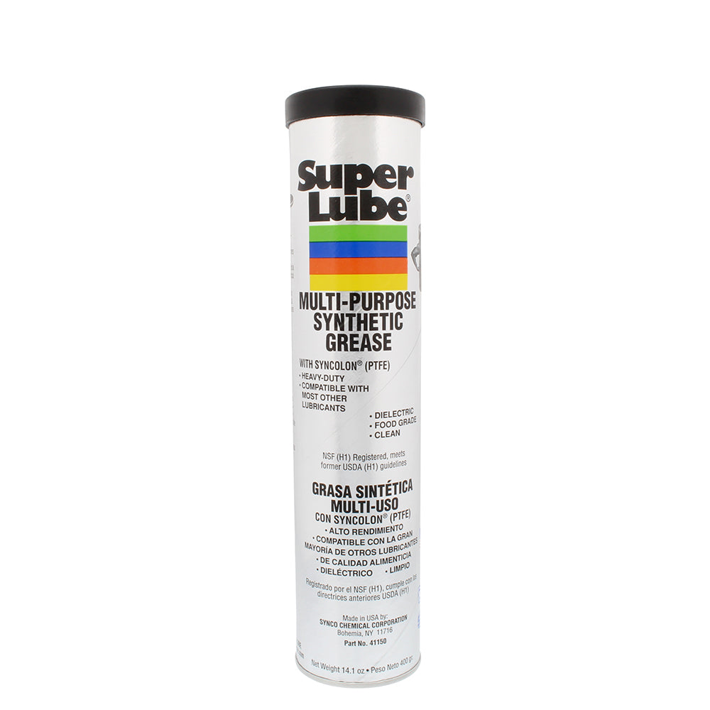 Super Lube Multi-Purpose Synthetic Grease with Syncolon (PTFE) - 14.1oz Cartridge - 41150
