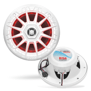 Boss Audio MRGB55B 5.25" Marine Speakers with RGB Lighting - White - MRGB55W