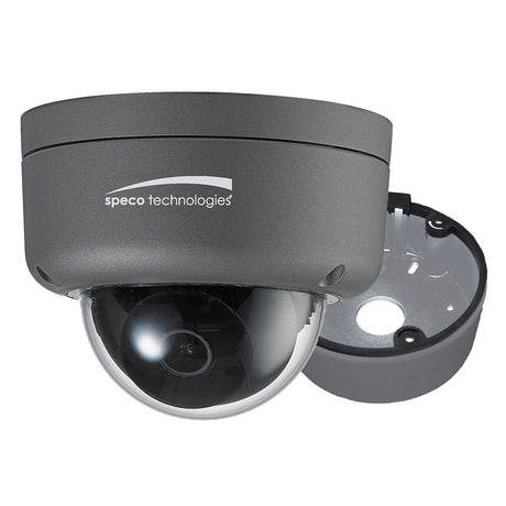 Speco 2MP Ultra Intensifier HD-TVI Dome Camera 3.6mm Lens - Dark Grey Housing with Included Junction Box - HID8