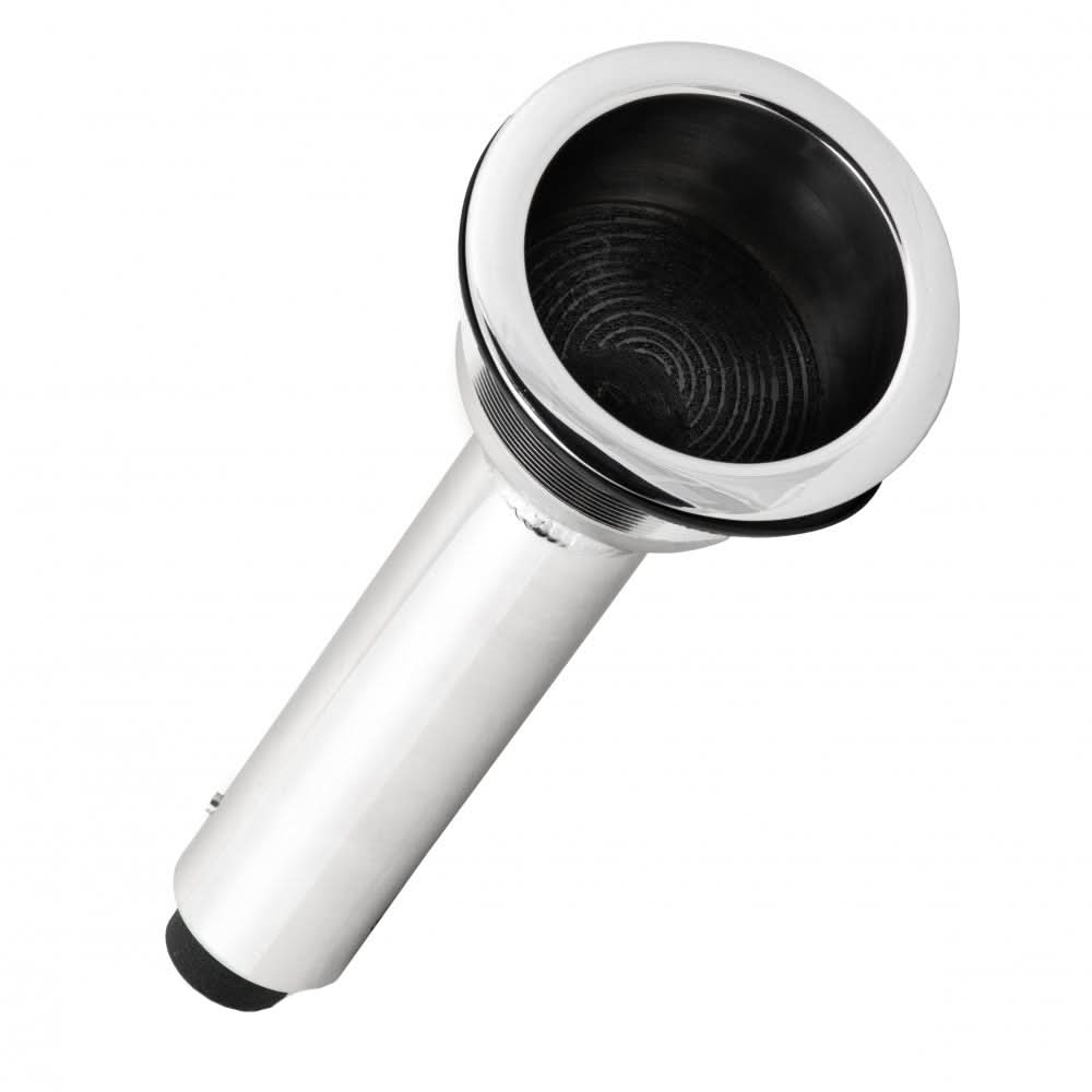 Whitecap Rod/Cup Holder - 304 Stainless Steel - 15 degree - S-0628C