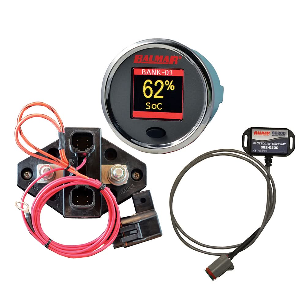 Balmar SG210 Battery Monitor Kit with Display Shunt Gateway - SG210