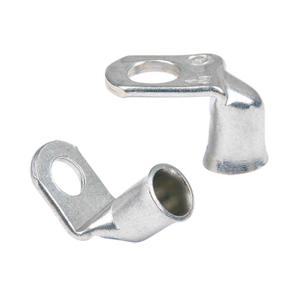 Ancor 908 tinned copper lug #1 5/16 inch 2-piece with 90-degree bend for wire routing
