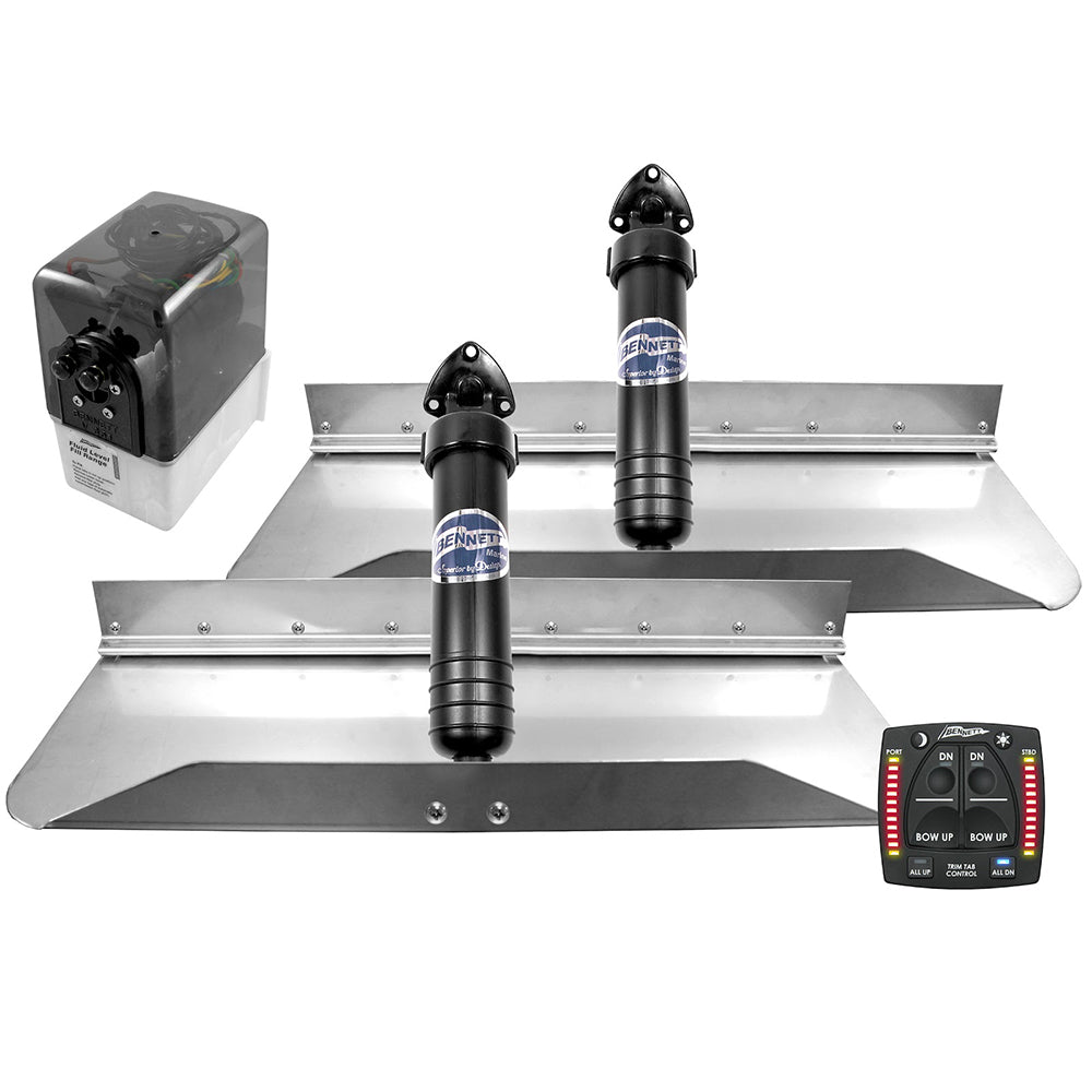 Bennett Marine 24x9 Hydraulic Trim Tab System w/One Box Indication - 249OBI