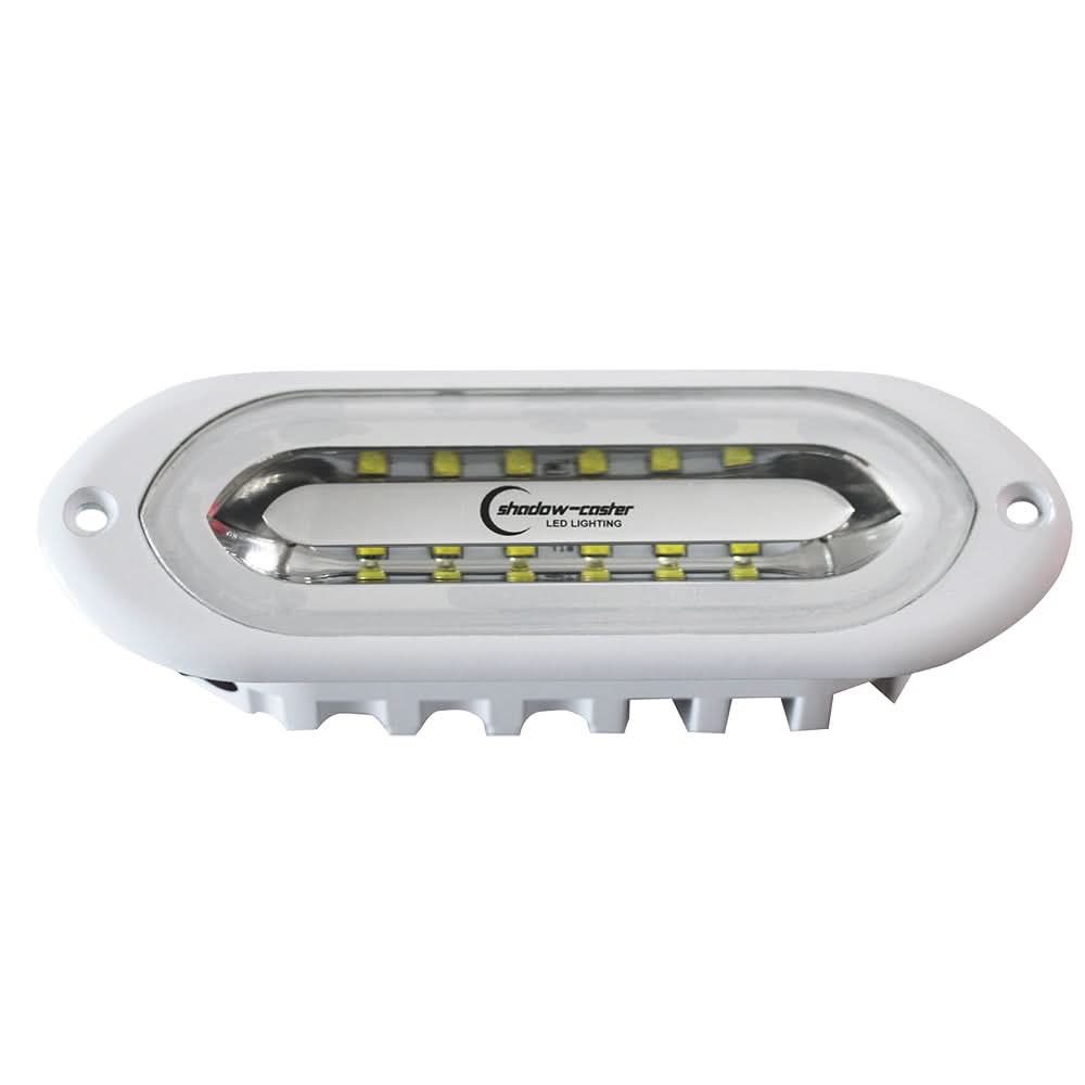 Shadow-Caster SCM-SL Series Flush Mount Spreader Light - White Housing - White/Blue/Red - SCM-SLF-WBR-WH