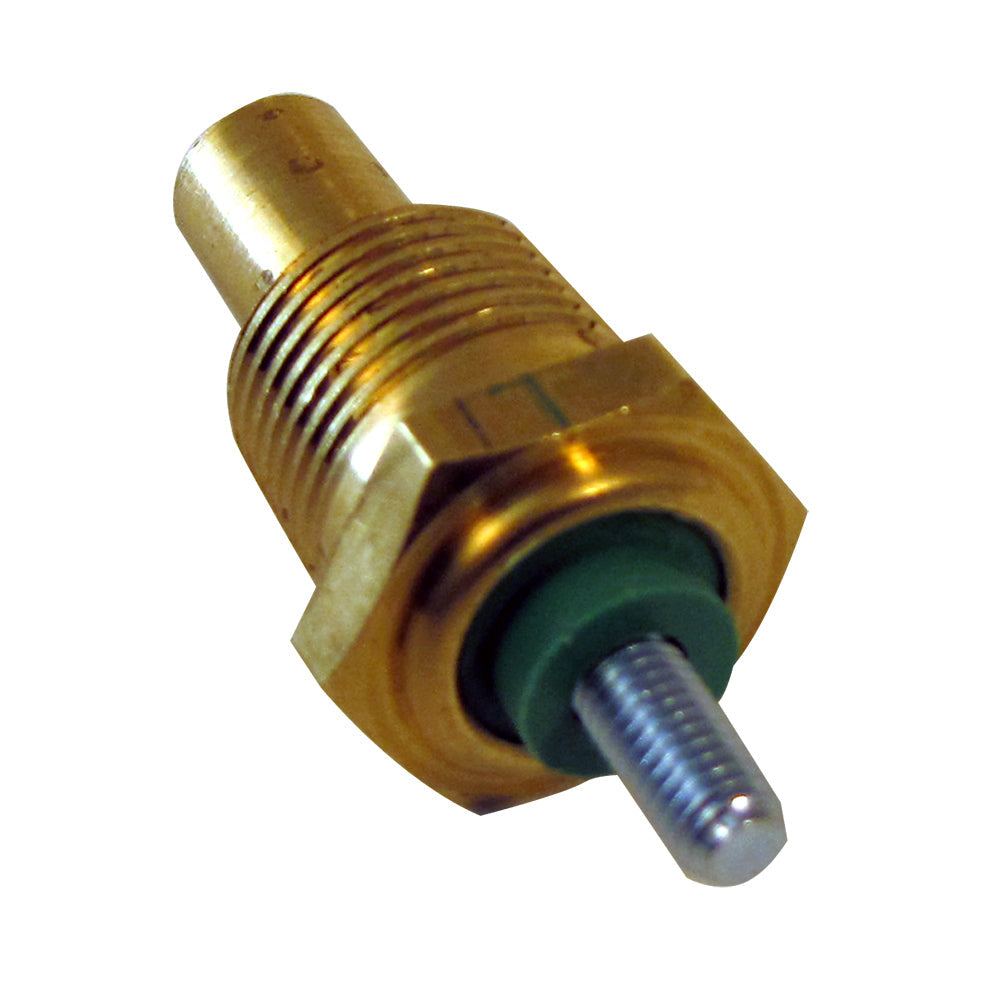 Faria Temp Sender 3/8" NPTF brass temperature sensor with single wire and hex nut design