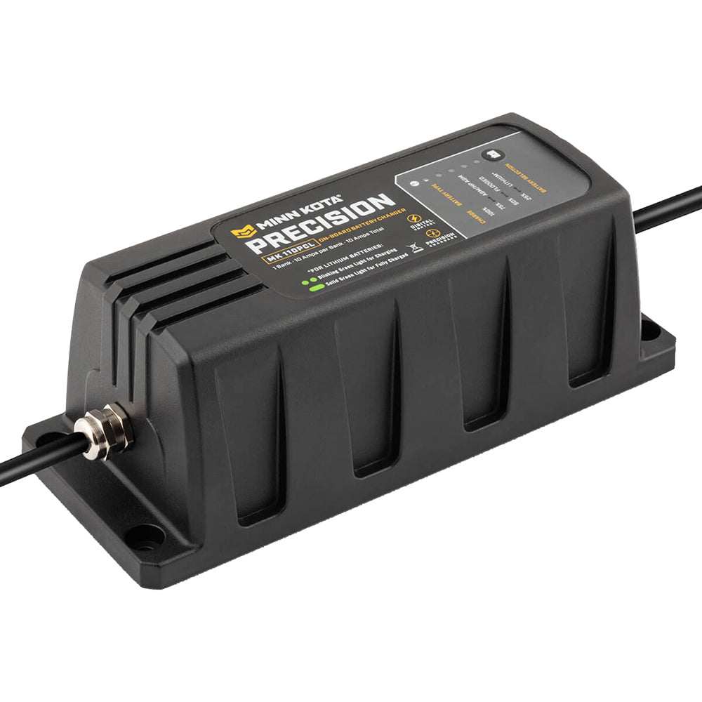 Minn Kota On-Board Precision Charger MK-110 PCL 1 Bank 10 AMP waterproof lithium battery charger