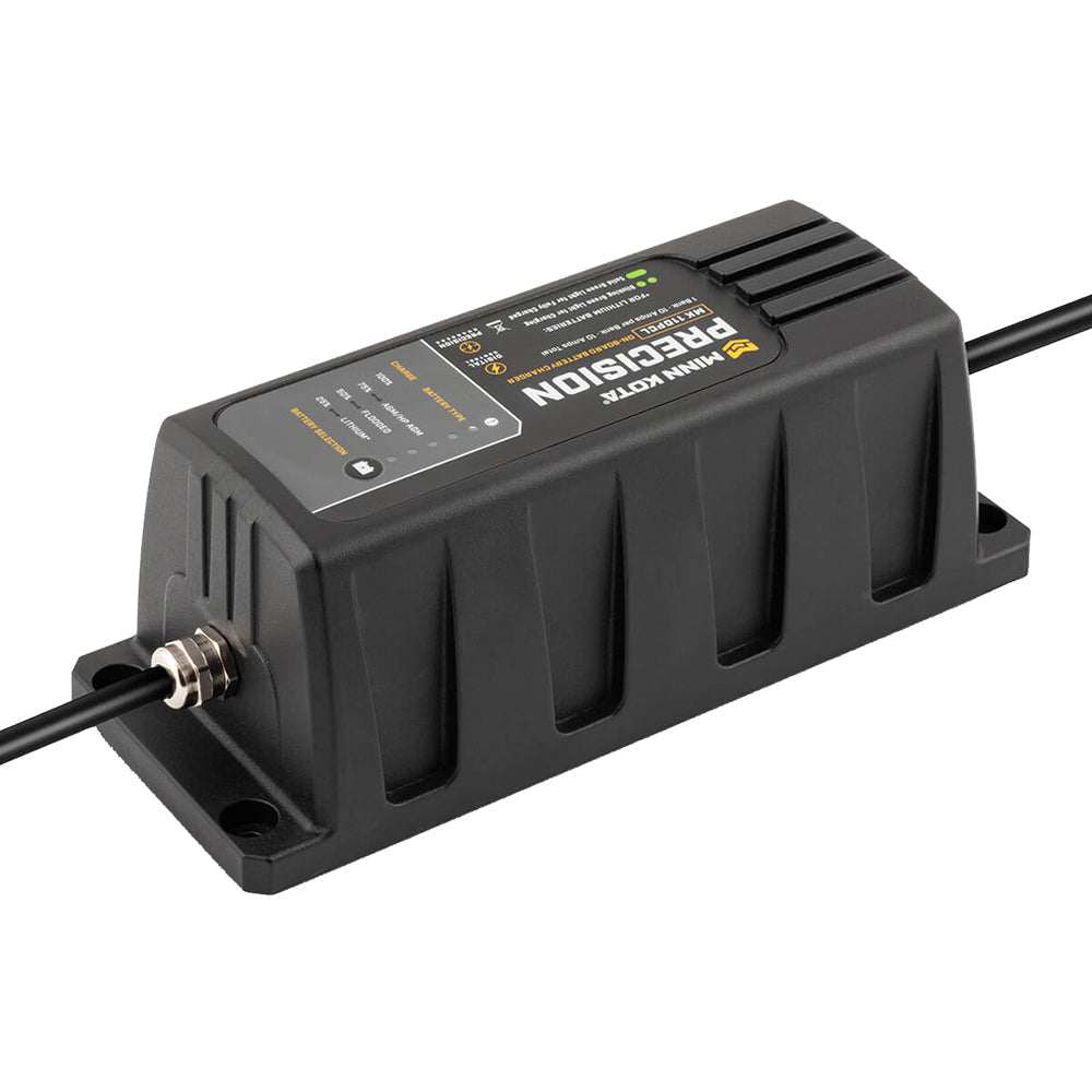 Minn Kota On-Board Precision Charger MK-110 PCL 1 Bank 10 AMP Li optimized waterproof charger