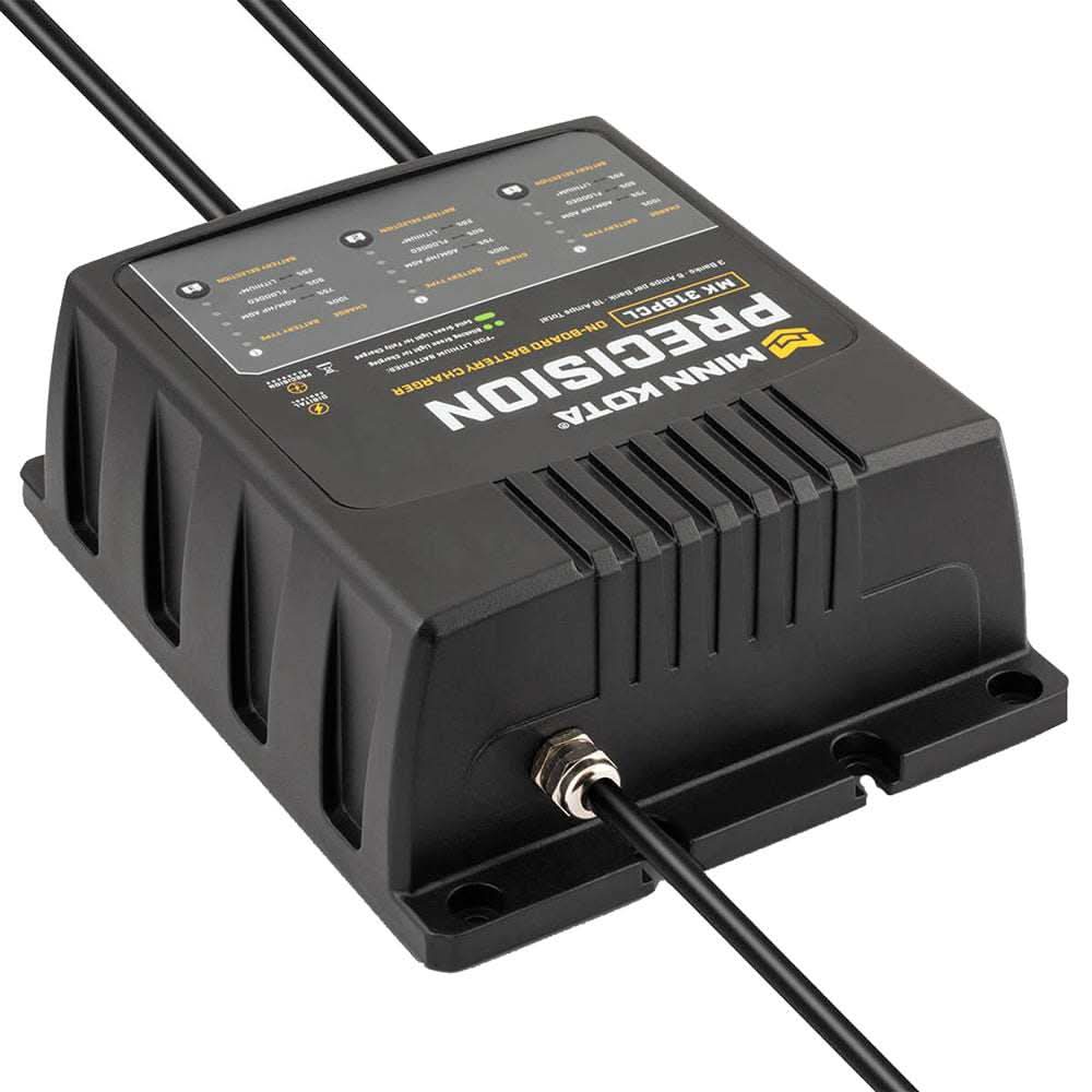 Minn Kota MK-318 PCL 3-bank 6 amp lithium optimized on-board precision battery charger