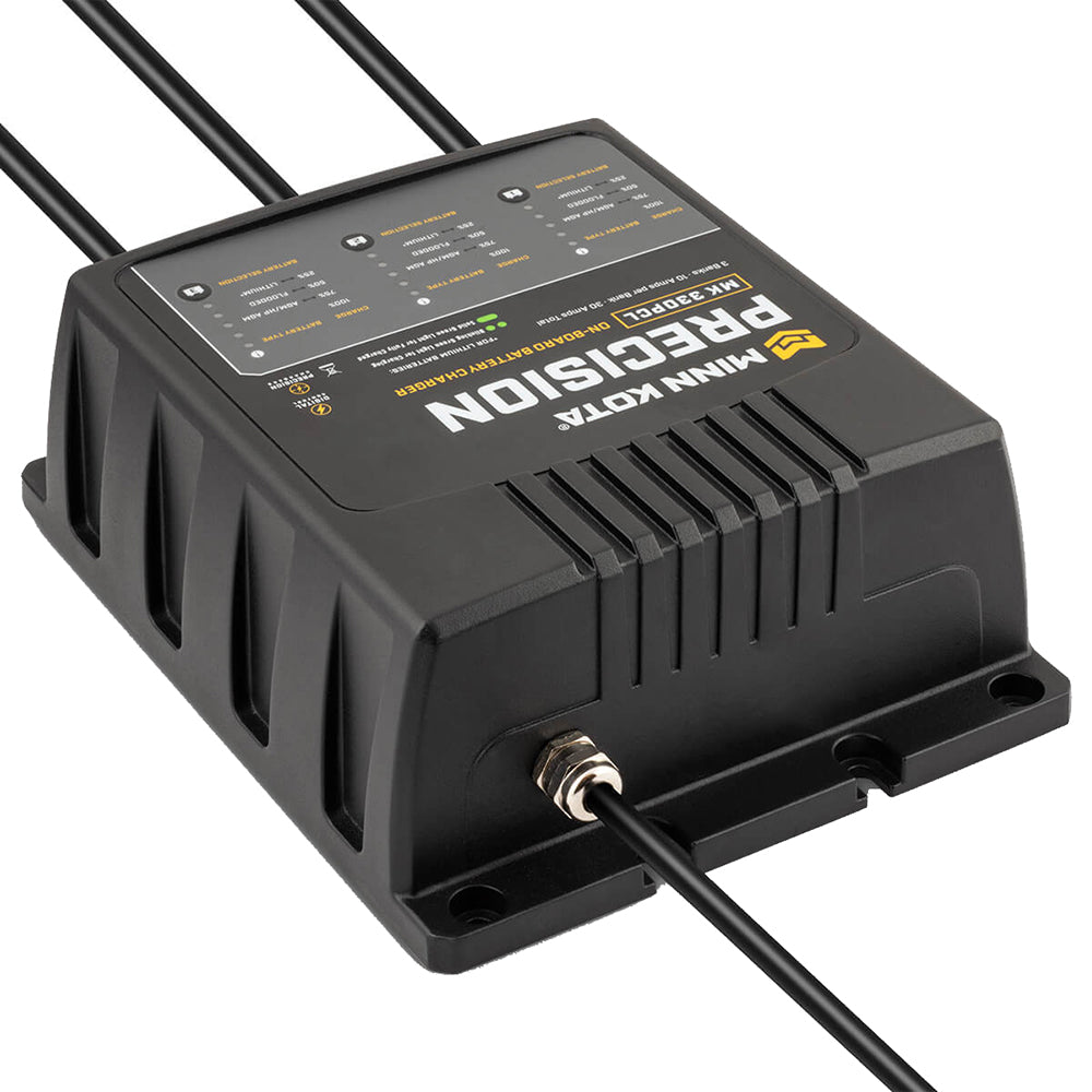 Minn Kota On-Board Precision Charger MK-330 PCL 3 Bank x 10 AMP LI Optimized Charger - 1833301