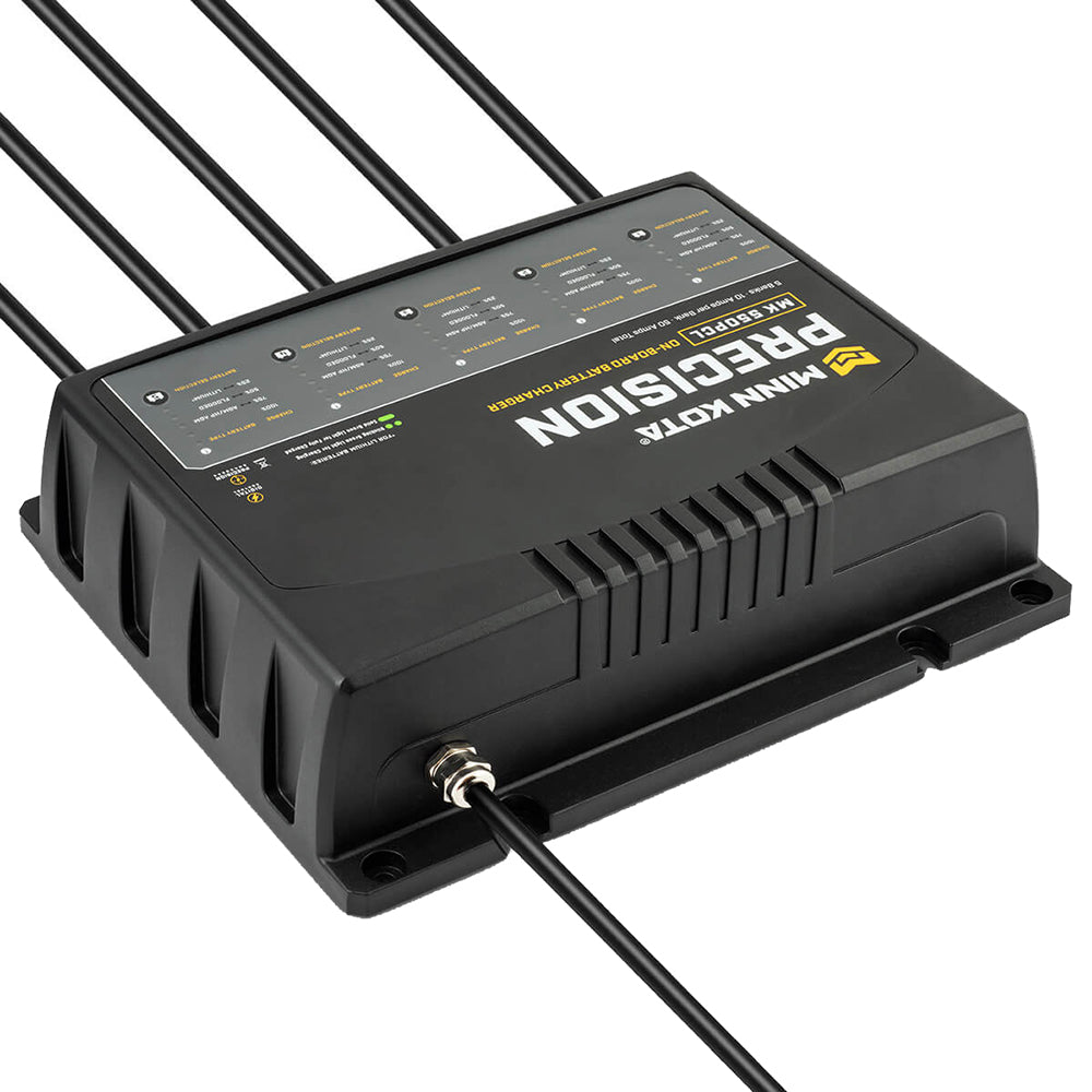 Minn Kota On-Board Precision Charger MK-550 PCL 5 Bank x 10 AMP LI Optimized Charger - 1835500