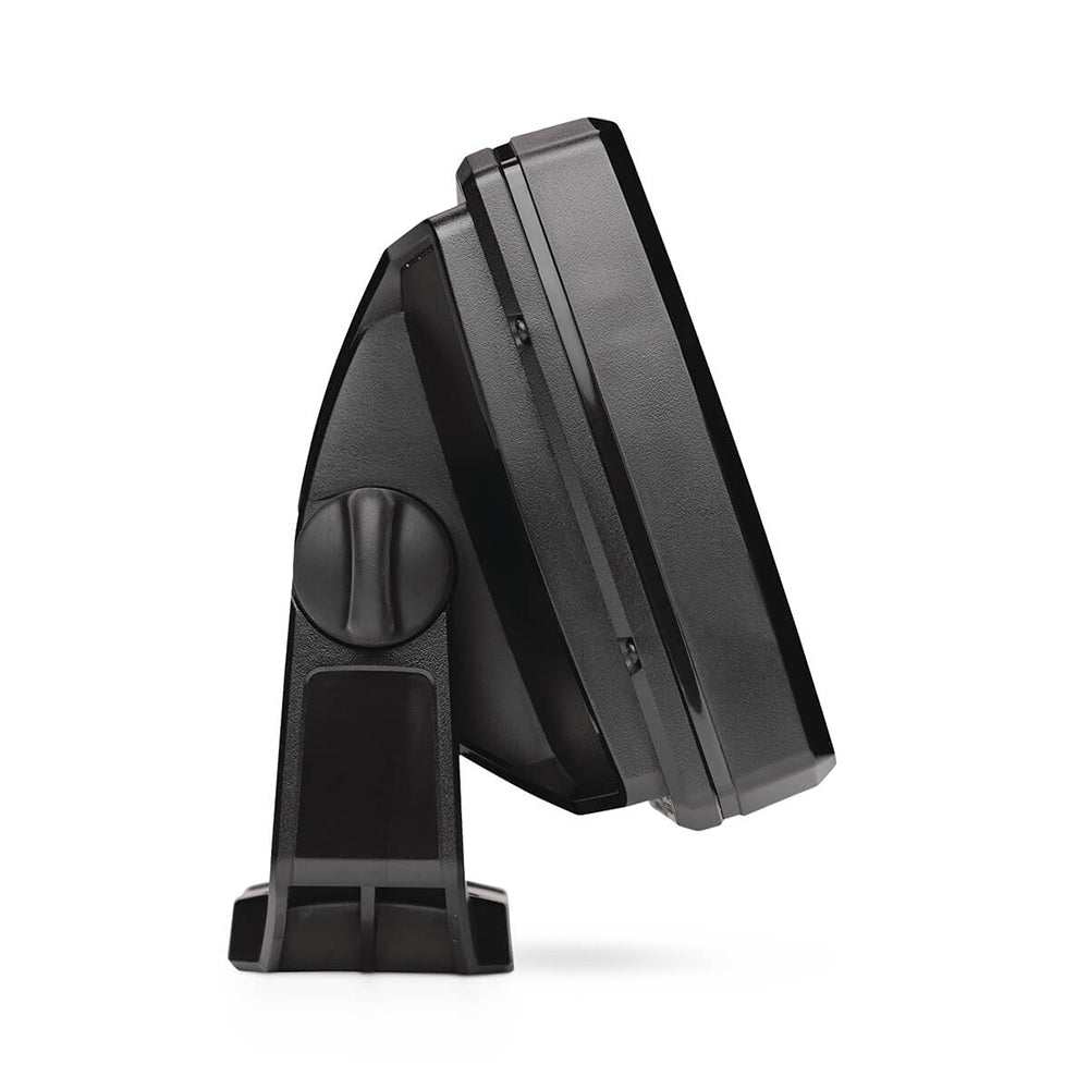 Side view of Humminbird HELIX 5 CHIRP DI GPS G3 fish finder with keypad control and mounting bracket