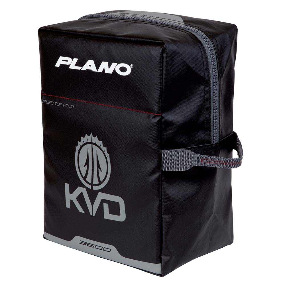 Plano KVD Signature Series Speedbag 3600 Series black water-resistant fishing tackle bag with handle and zipper