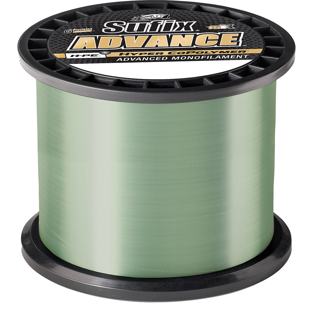 Sufix Advance Monofilament - 12lb - Low-Vis Green - 1200 yds - 604-1012G