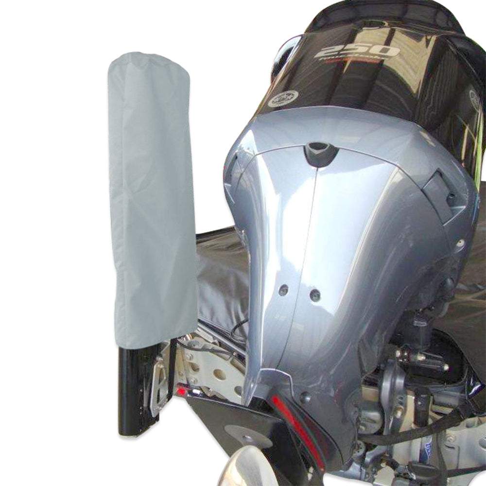 Carver Sun-DURA 8' Talon grey protective cover on boat motor accessory