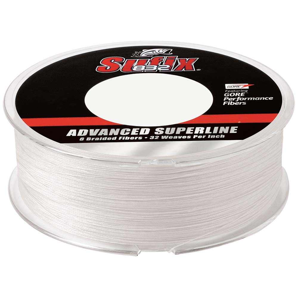 Sufix 832 Advanced Superline 15lb Ghost braided fishing line spool 600 yards