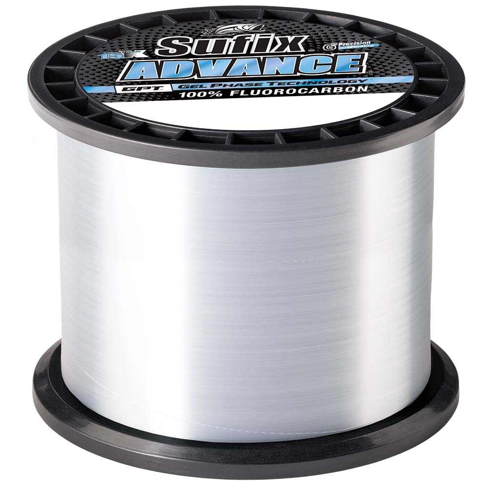 Sufix Advance Fluorocarbon 10lb clear fishing line spool 1200 yards