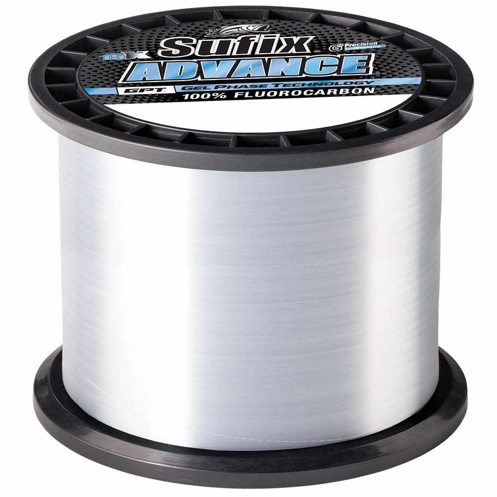 Sufix Advance Fluorocarbon 17lb clear fishing line spool 1200 yards