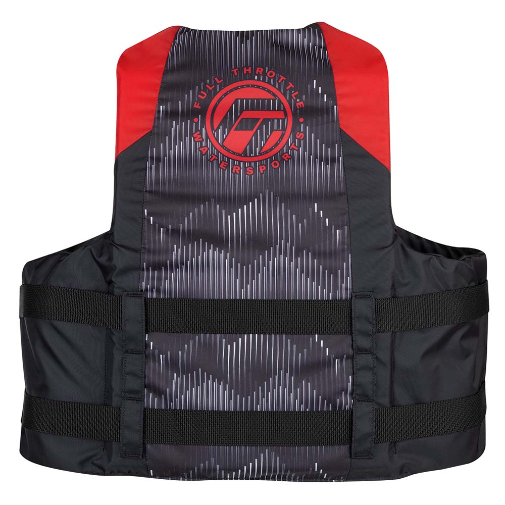 Full Throttle Adult Nylon Life Jacket - 4XL/7XL - Red/Black - 112200-100-110-22