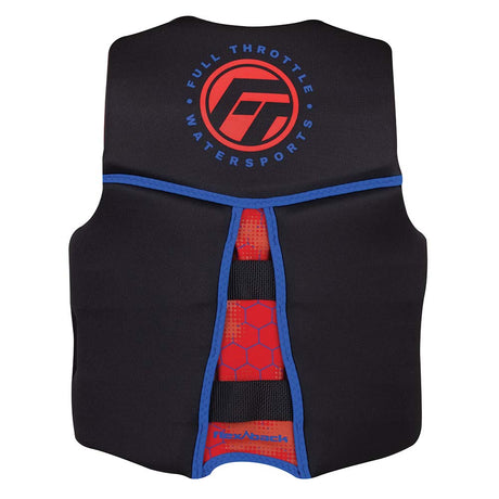 Full Throttle Youth Rapid-Dry Flex-Back Life Jacket - Red/Black - 142500-100-002-22