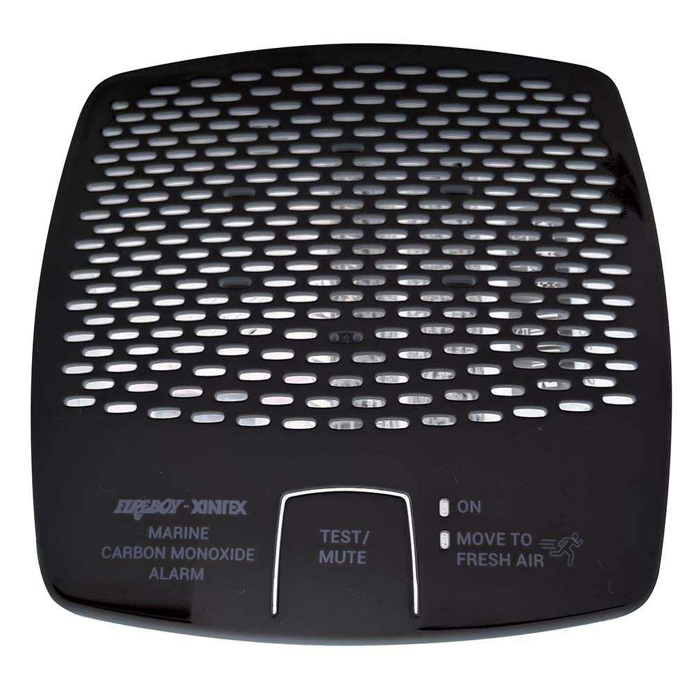 Xintex CMD6-MBR-BR black marine carbon monoxide alarm with internal battery and test/mute button