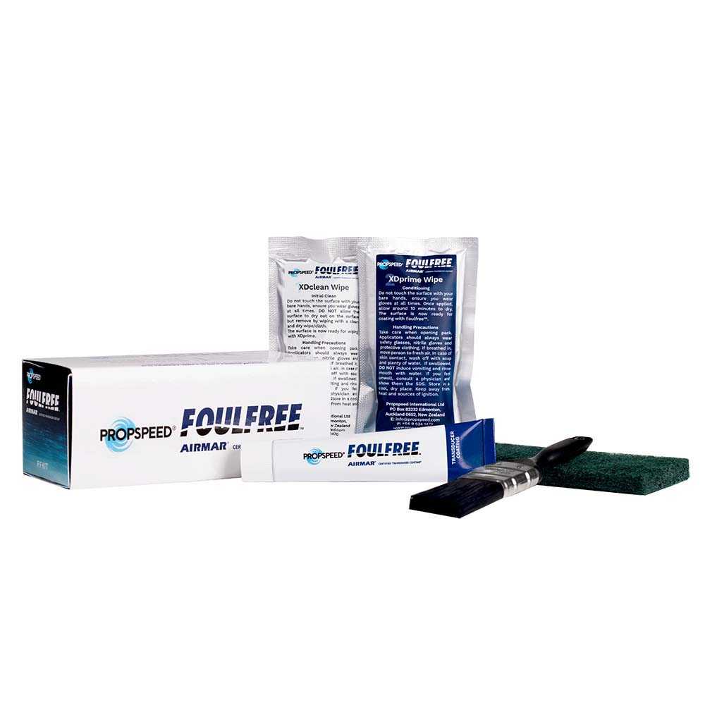 Propspeed Foulfree Foul-Release transducer coating 15ml kit with applicator brush and cleaning wipes