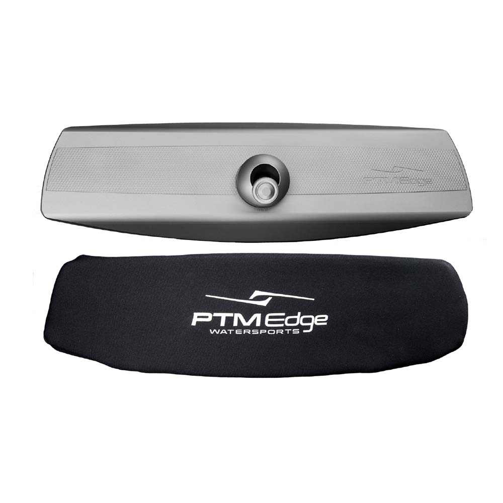 PTM Edge VR-140 Elite grey watersports mirror with black protective sock combo