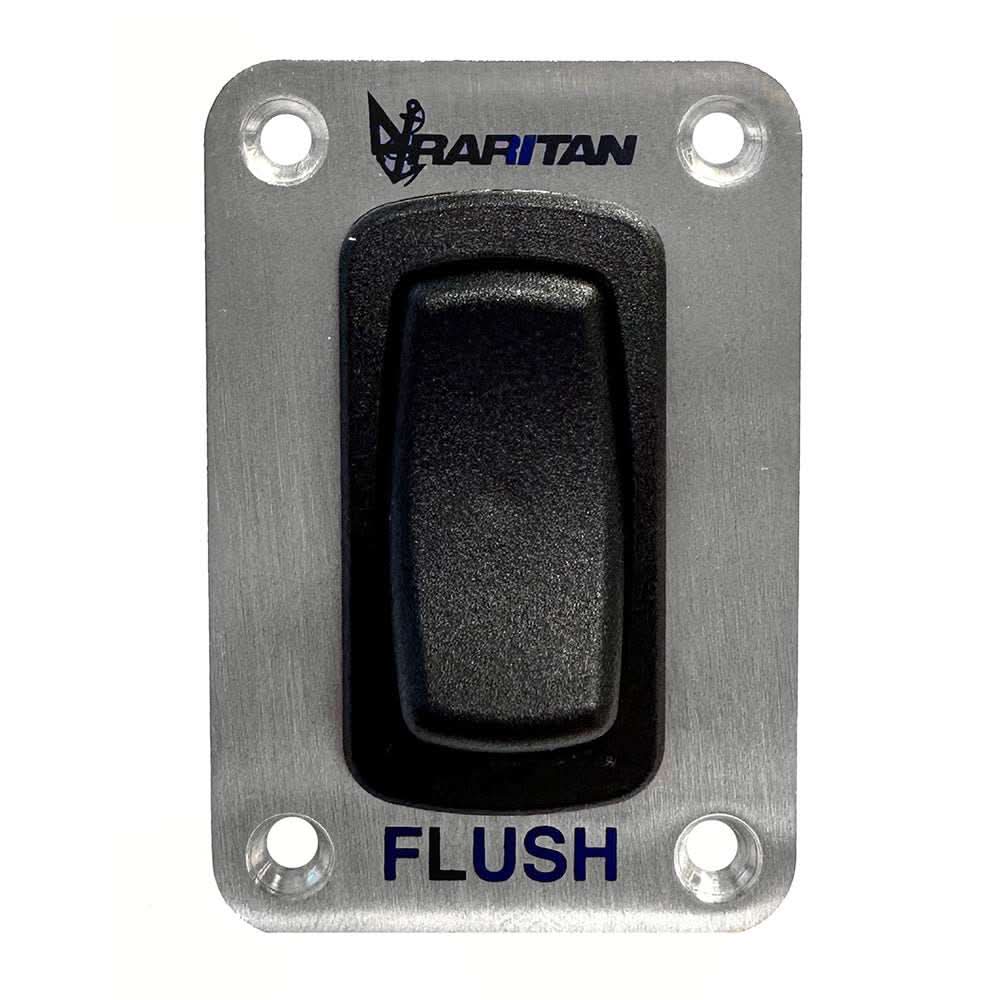 Raritan momentary flush switch with stainless steel faceplate and sealed IP67 front components