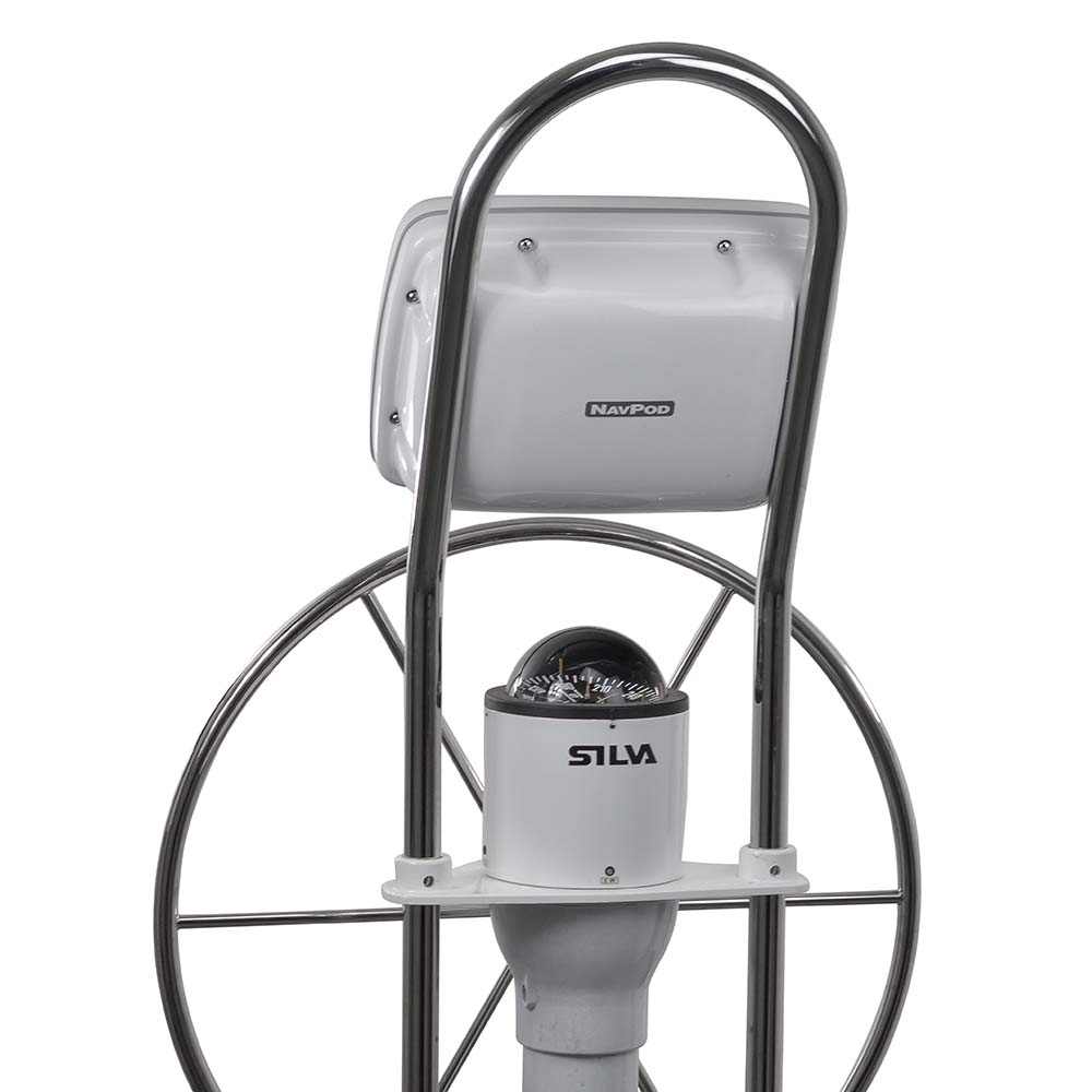 NavPod SailPod pre-cut mounting pod for Simrad GO12 XSE, GO12 XSR and B&G Vulcan 12R with waterproof seal and nickel chrome screws