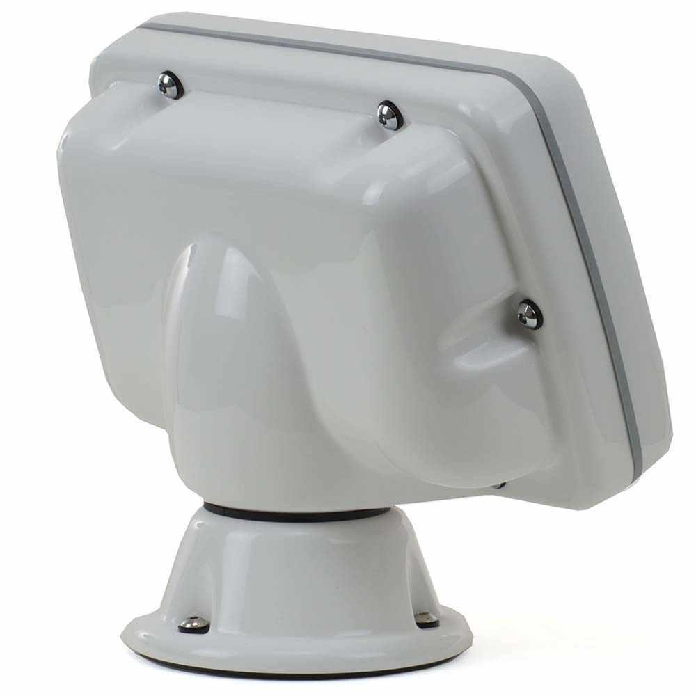 NavPod PowerPod pre-cut mounting pod for Garmin GPSMAP 723, 723xsv, 743, 743xsv in high gloss white with secure swivel base.