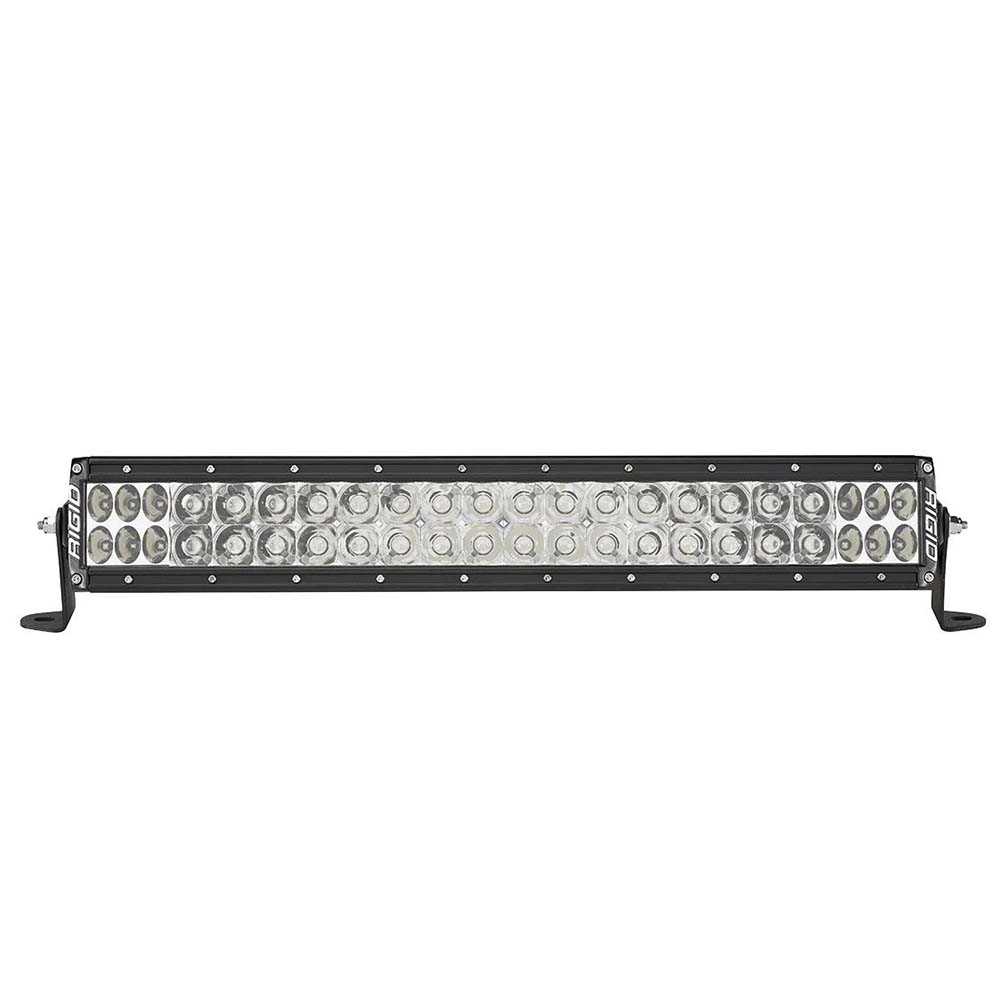 RIGID Industries E-Series PRO 20" Spot/Driving Combo LED light bar with black housing and dual beam optics