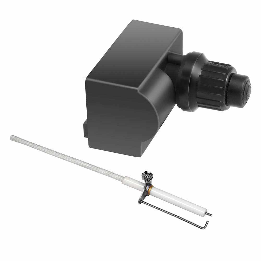 Magma electronic ignition assembly with ceramic electrode, wire and battery for grill replacement