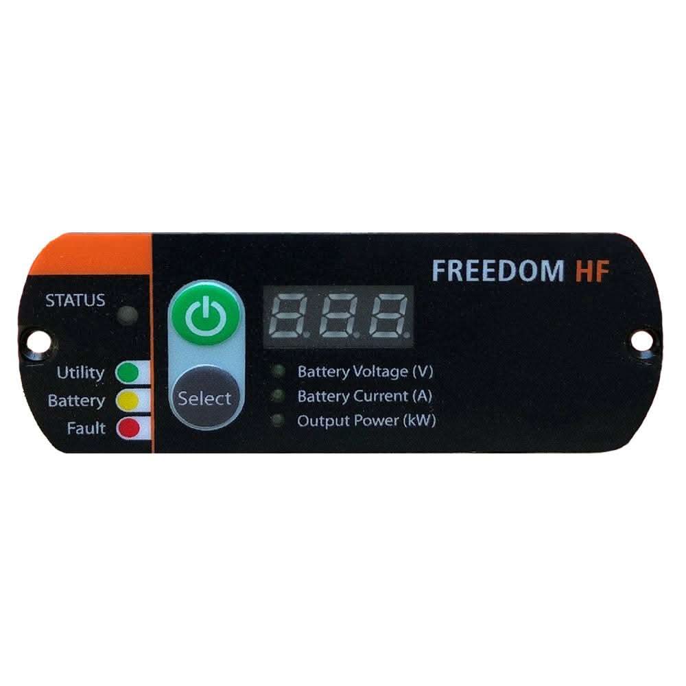 Xantrex Remote panel for Freedom HF Series inverter/chargers with status indicators and digital display