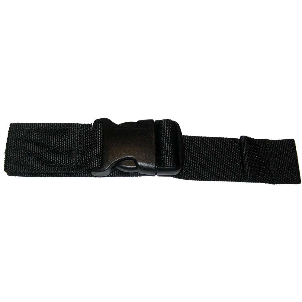 MustangInflatable PFD Belt Extender 12-inch black nylon strap with plastic buckle for inflatable PFDs