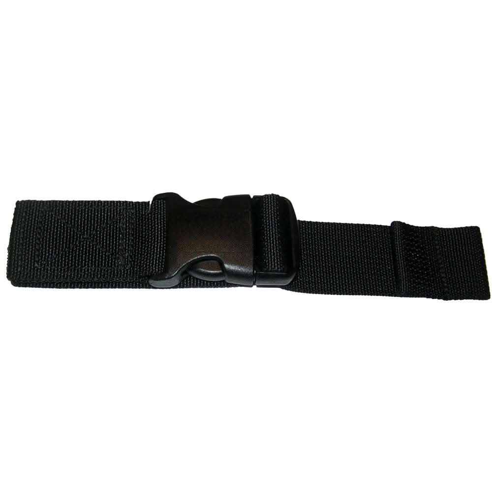 MustangInflatable PFD Belt Extender 12-inch black nylon strap with plastic buckle for inflatable PFDs