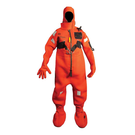 Mustang Neoprene Cold Water Immersion Suit w/Harness - Adult Oversized - Red - MIS240HR-4-0-209