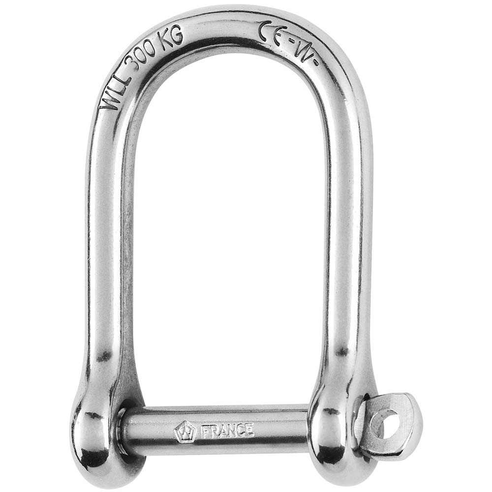 Wichard Self-Locking Large Shackle 5mm diameter stainless steel with secure locking pin and high load capacity