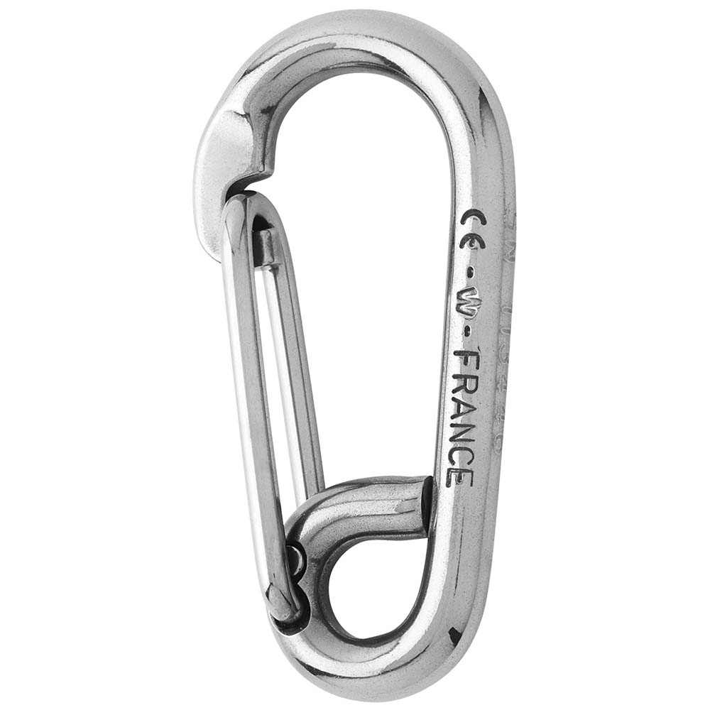 Wichard Symmetric Carbine Hook 100mm stainless steel grade 316L for fastening applications
