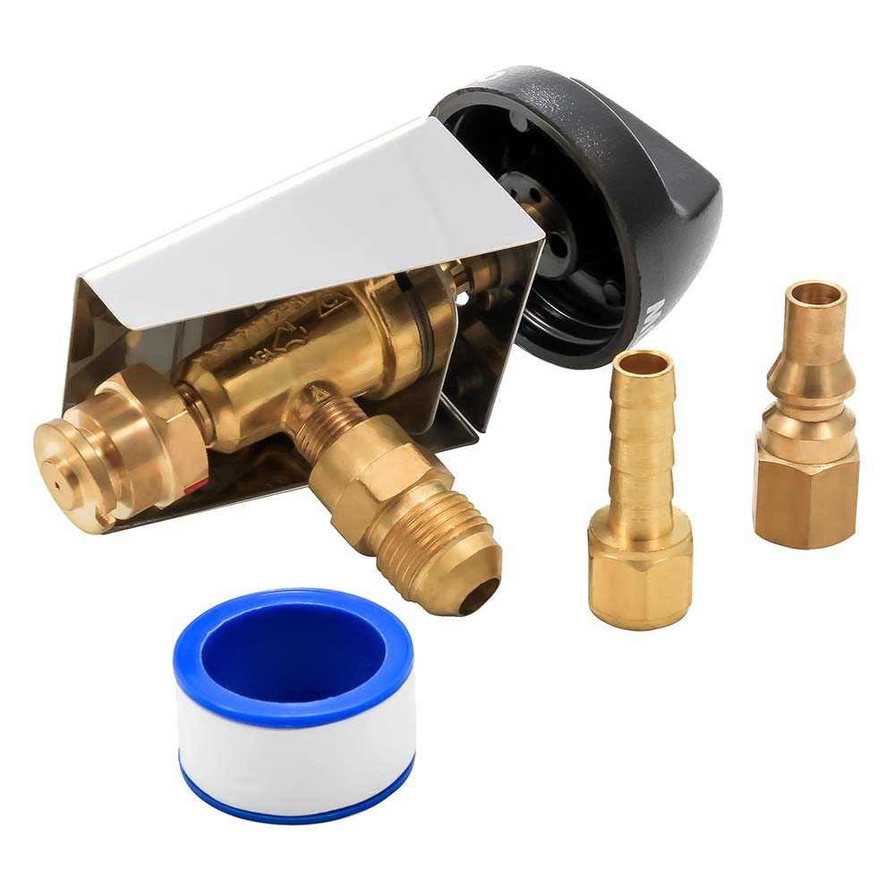 Kuuma Low-Pressure Valve Kit with 3/8 SAE inlet and 12,000 BTU quick connect components