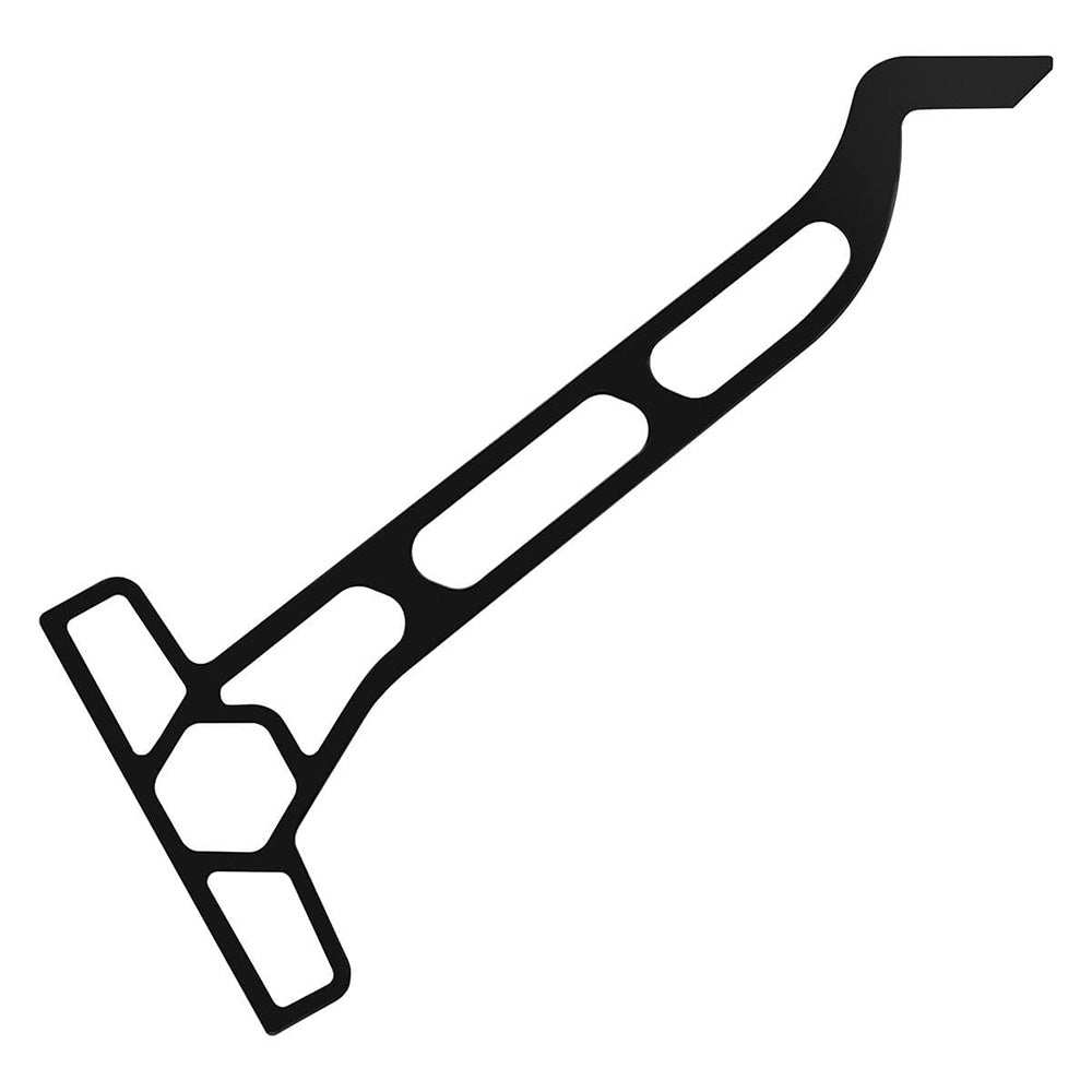 Minn Kota Raptor Jack Plate Adapter Bracket 8 inch black aluminum with slotted mounting holes and corrosion-resistant coating