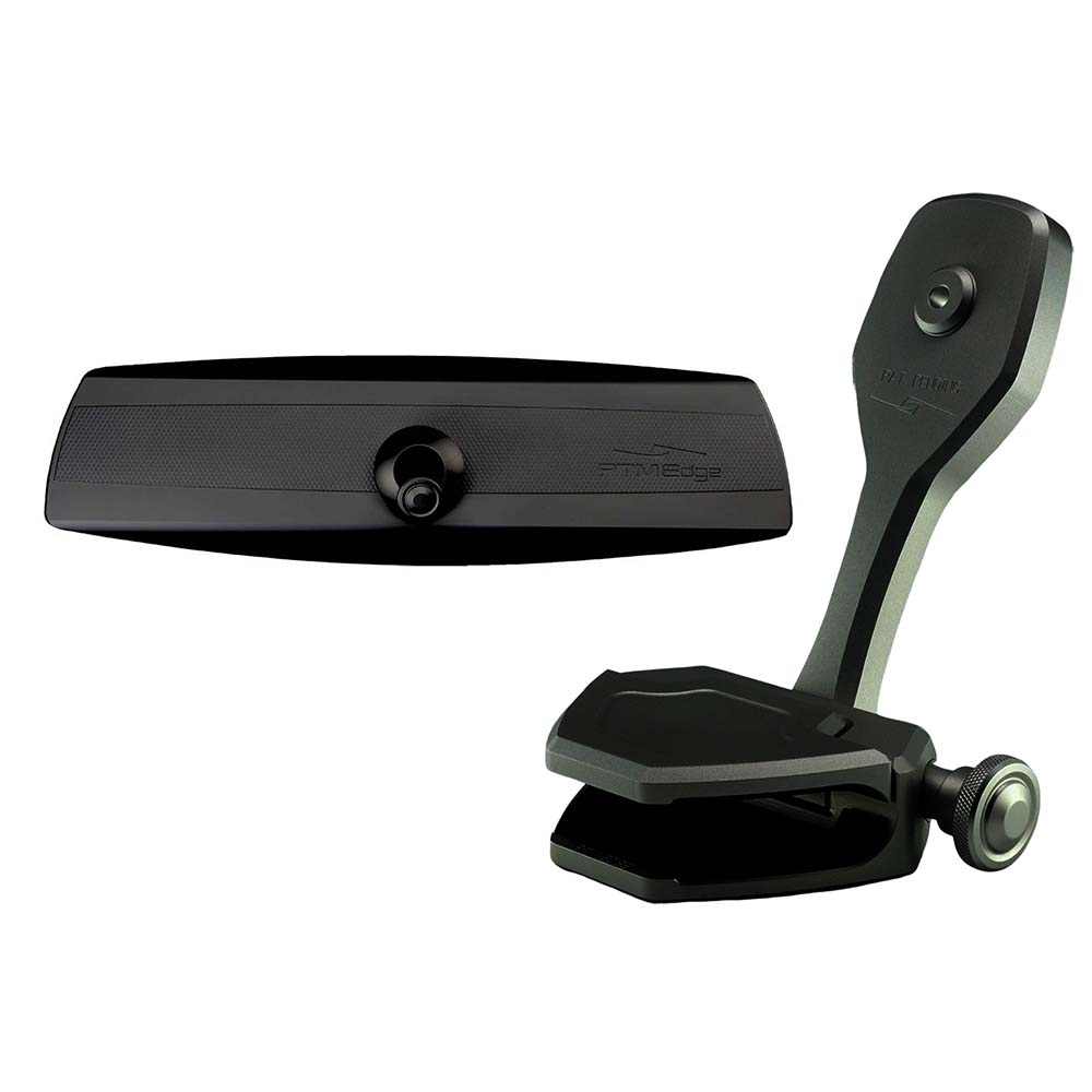PTM Edge Mirror/Bracket Kit with VR-140 Elite Mirror and ZXR-300 Black Windshield Mount